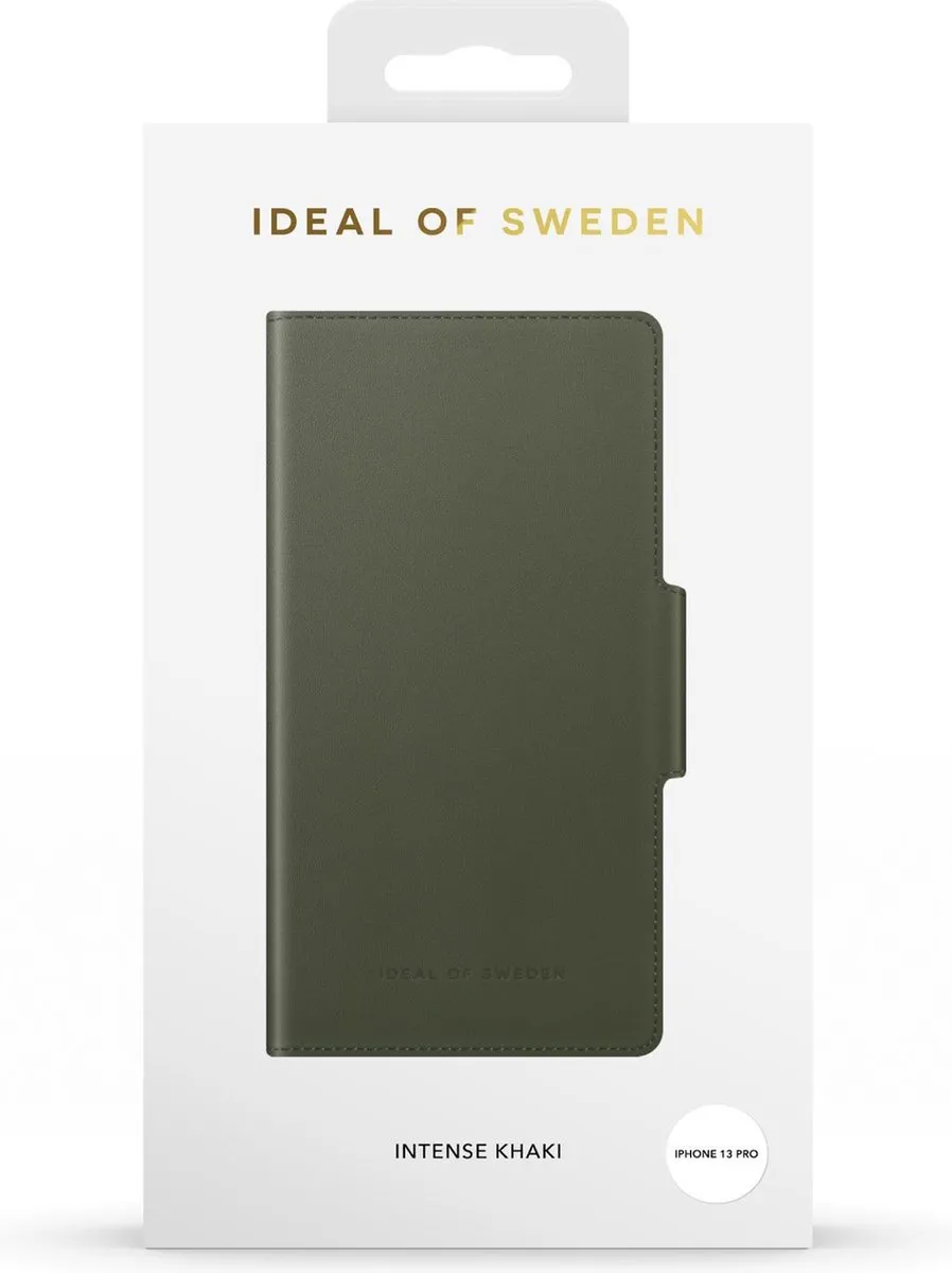 iDeal of Sweden Atelier Wallet iPhone 13 Pro - 3 Pasjes - Intense Khaki - afbeelding 5 van 6