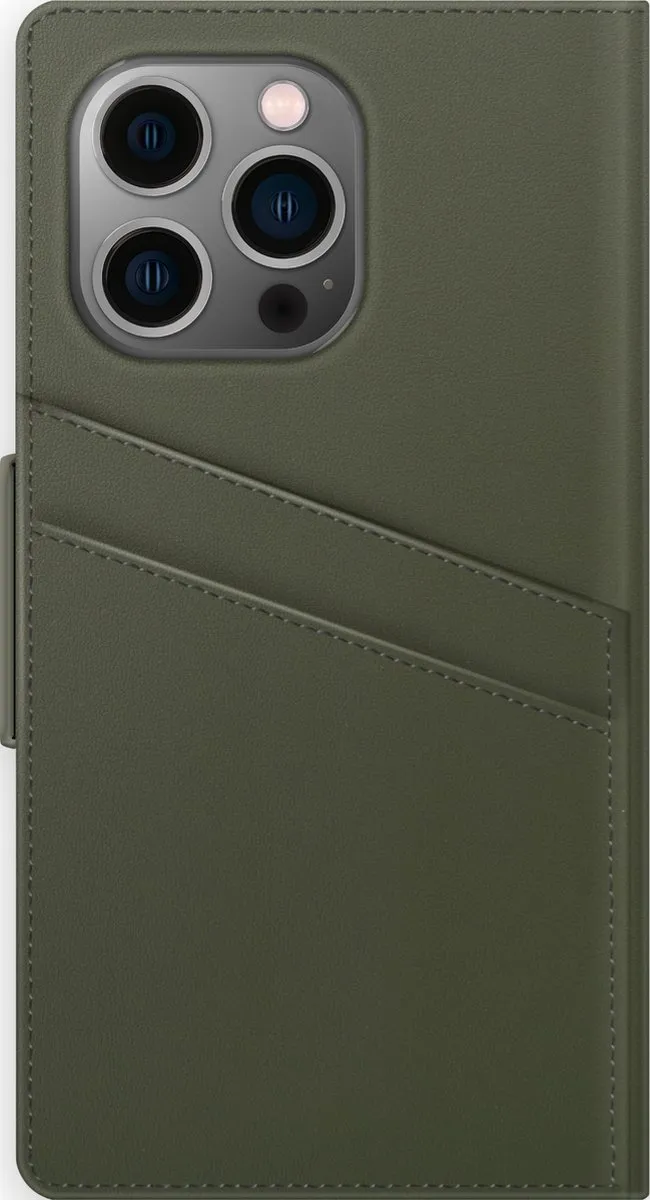 iDeal of Sweden Atelier Wallet iPhone 13 Pro - 3 Pasjes - Intense Khaki - afbeelding 4 van 6