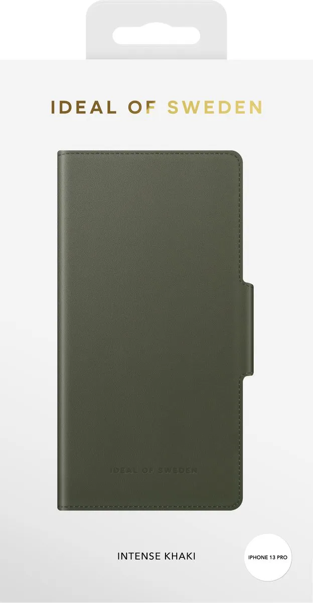 iDeal of Sweden Atelier Wallet iPhone 13 Pro - 3 Pasjes - Intense Khaki - afbeelding 3 van 6