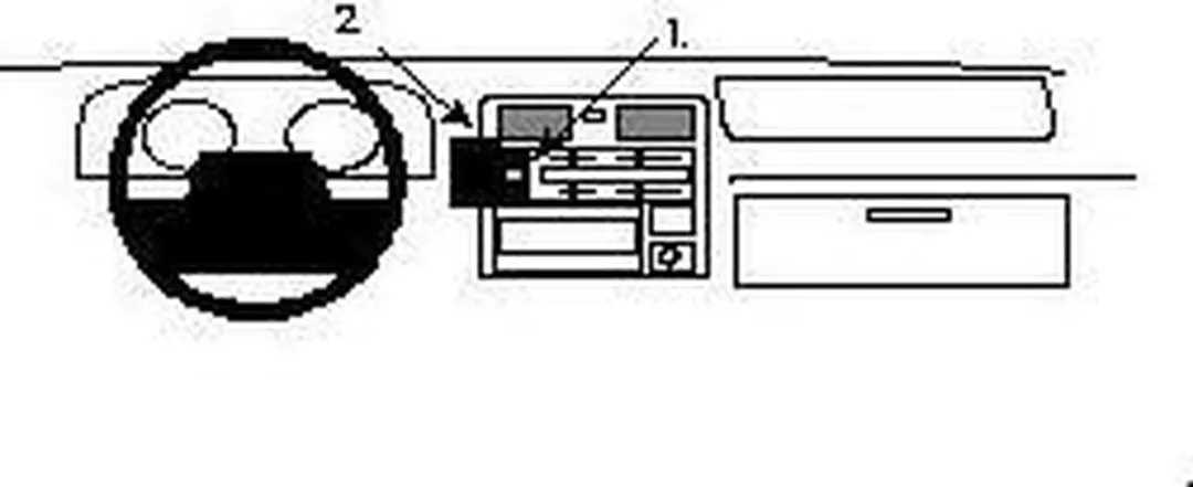 Brodit ProClip 852219 Telefoonhouder - Zwart - Toyota HiAce