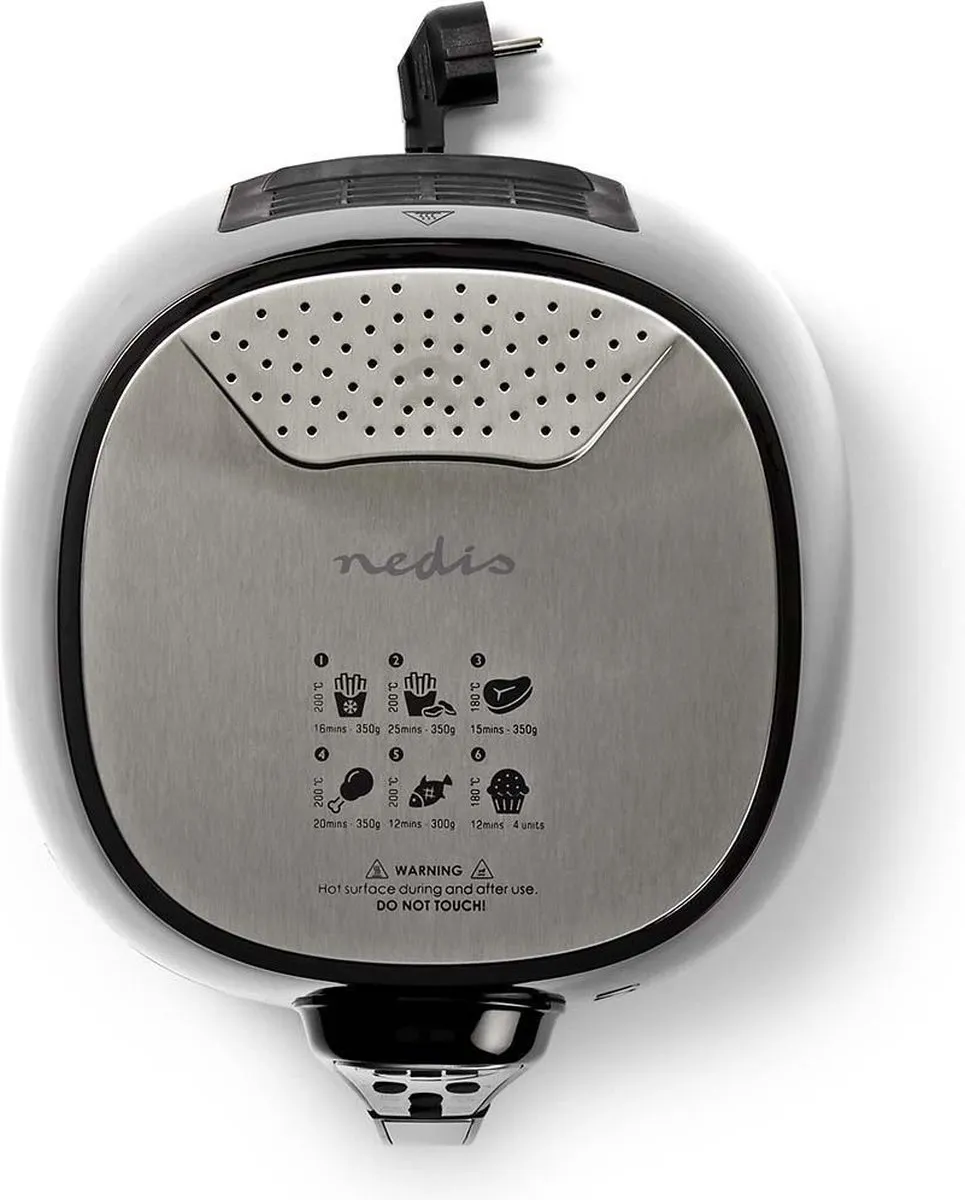 Nedis Heteluchtfriteuse 3L Digitaal - 1400W - Zwart