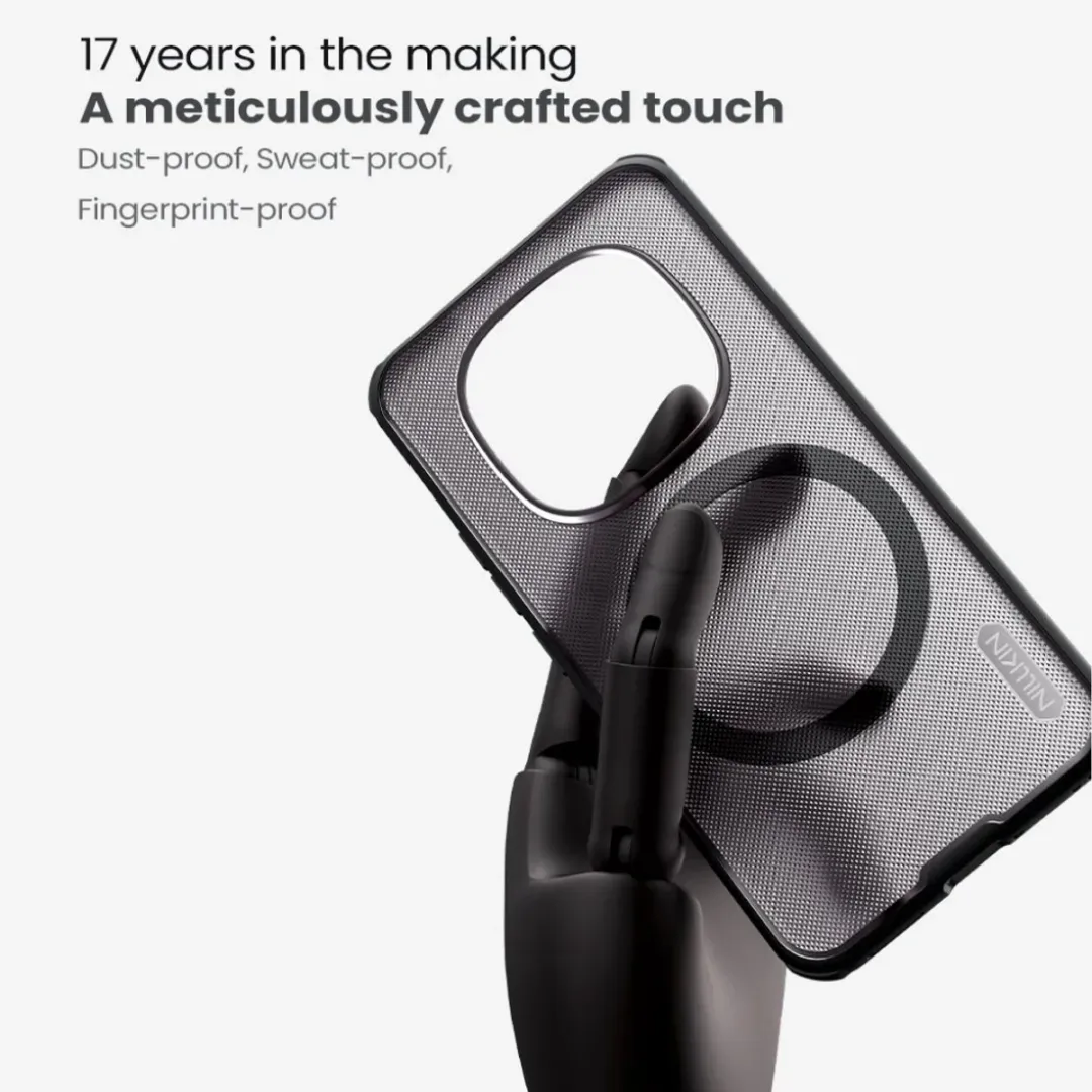 Nillkin Frosted Shield Hoesje Xiaomi Redmi Note 15 Pro 5G - MagSafe/Qi2 - Transparant Zwart