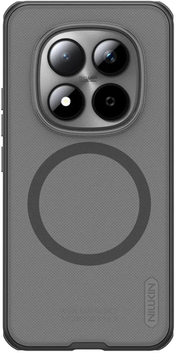 Nillkin Frosted Shield Hoesje Xiaomi Redmi Note 15 Pro 5G - MagSafe/Qi2 - Transparant Zwart