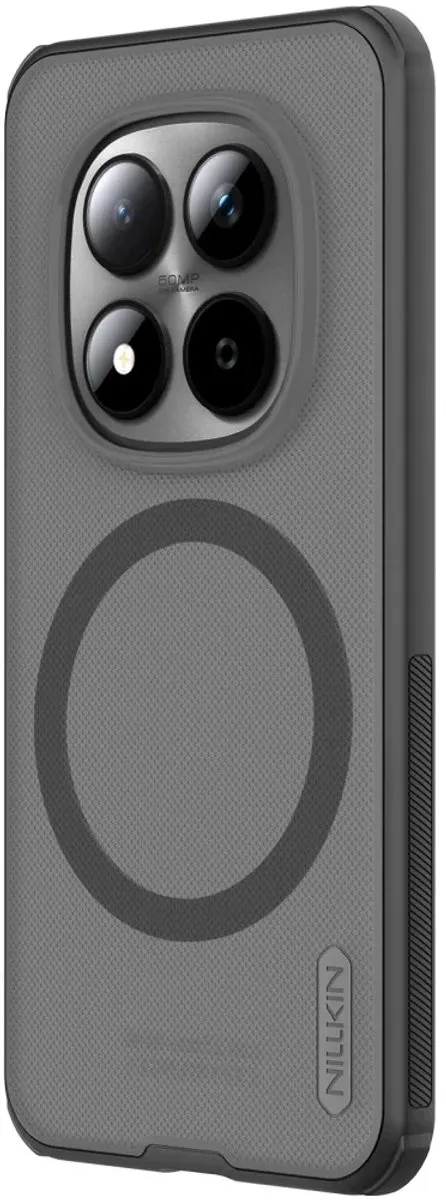 Nillkin Frosted Shield Hoesje Xiaomi Redmi Note 15 Pro 5G - MagSafe/Qi2 - Transparant Zwart