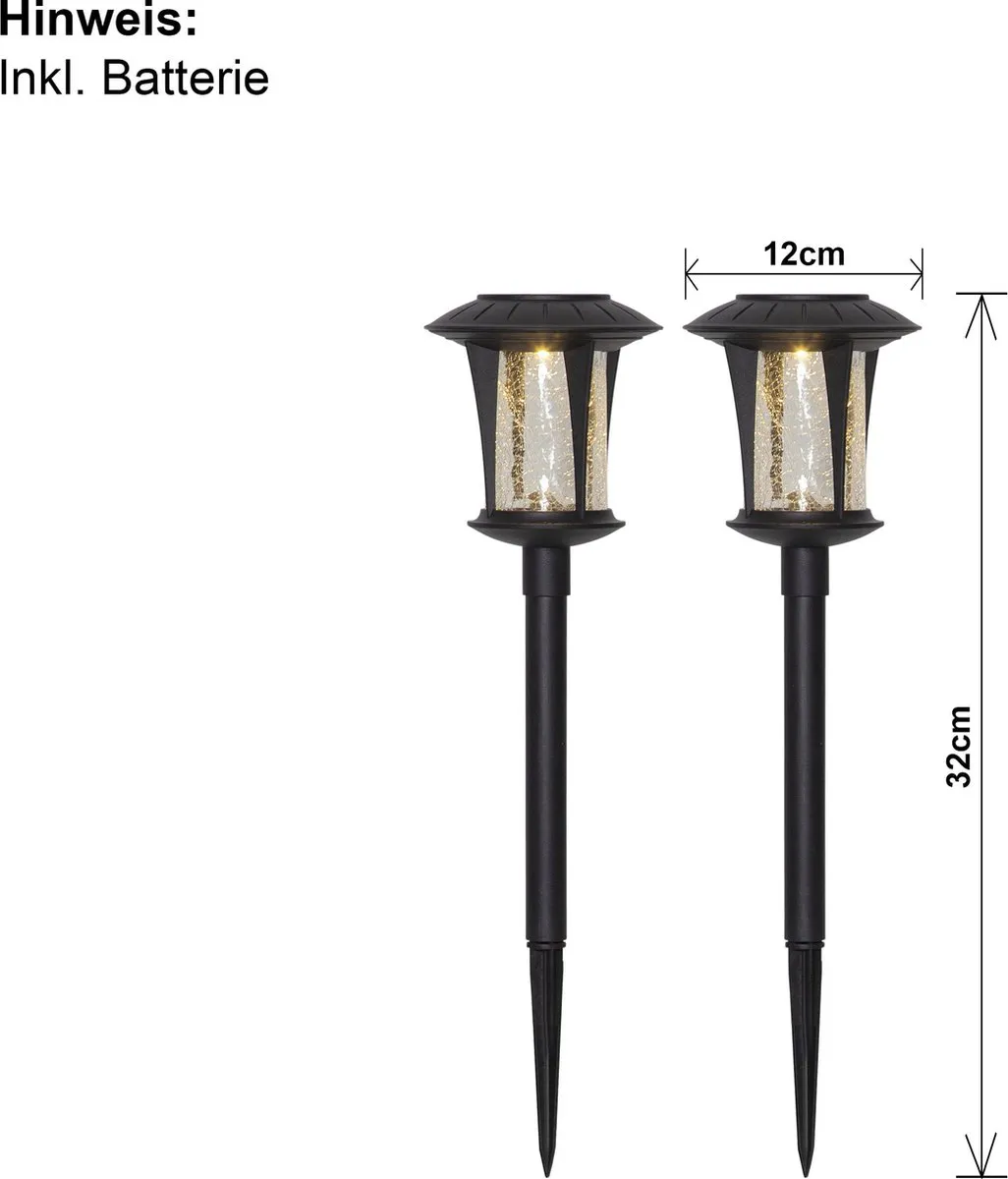 Star Trading 481-42 Grondverlichting LED - 0,03W - 2 Stuks - Zwart