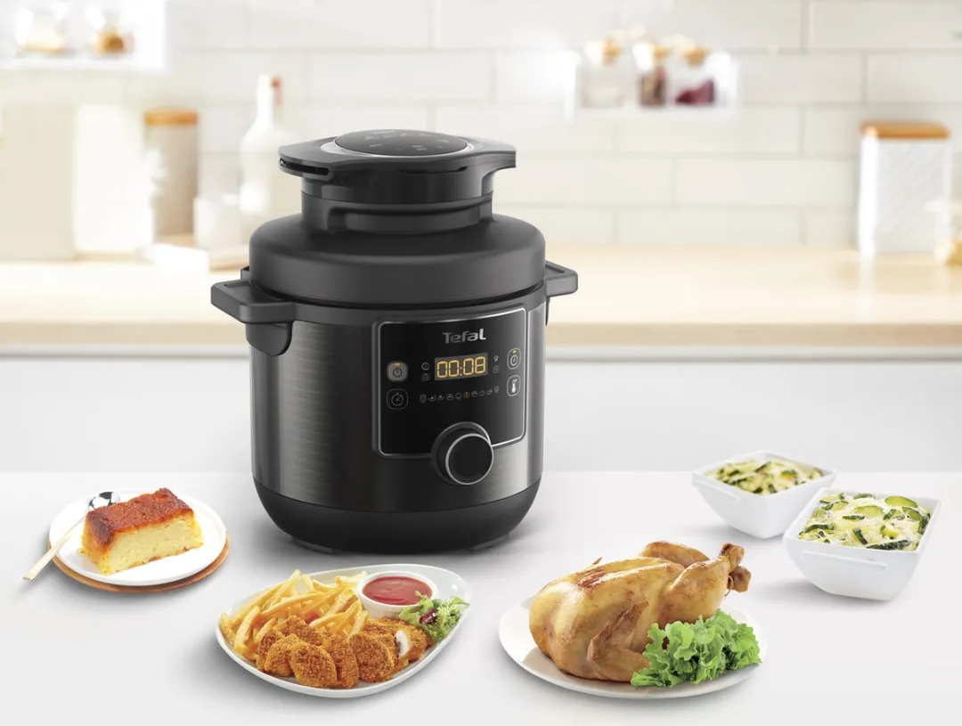 Tefal Turbo Cuisine & Fry CY7788 Multicooker 7L - 15 Programma's - Grijs/Zwart - afbeelding 6 van 6