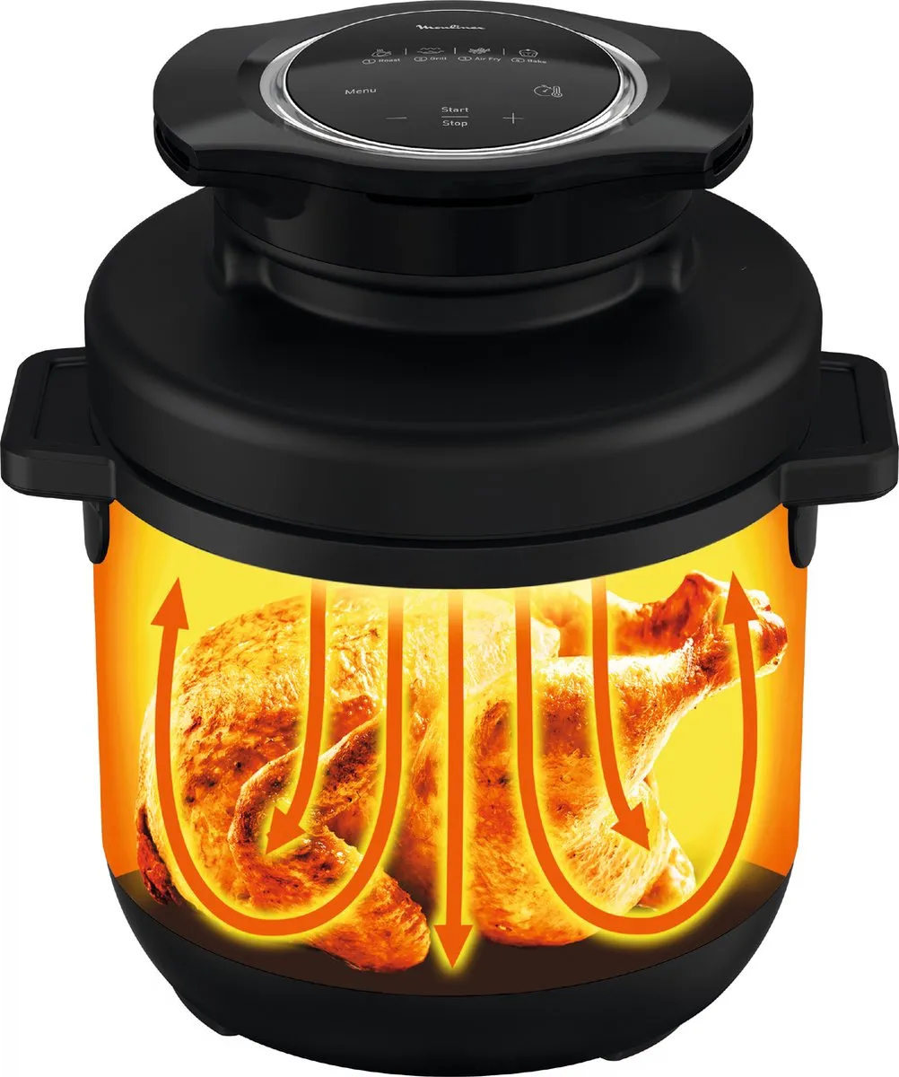 Tefal Turbo Cuisine & Fry CY7788 Multicooker 7L - 15 Programma's - Grijs/Zwart