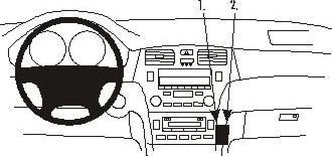 Brodit ProClip Angled Mount 852956 Lexus ES 2002-2026
