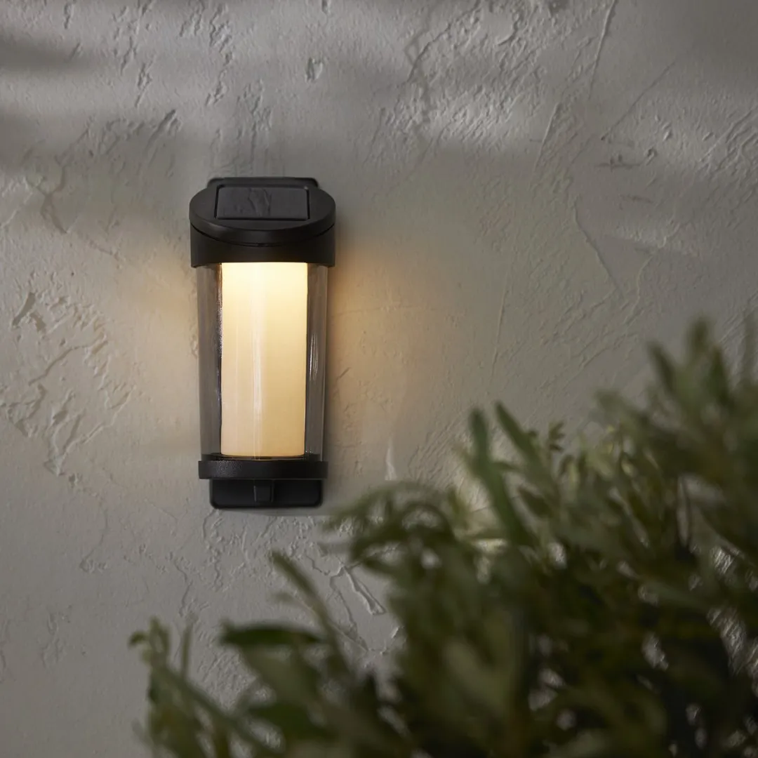 Star Trading Alippa Wandlamp Solar - Zwart/Wit - 0.5W