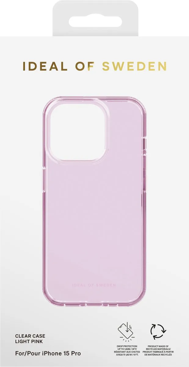 iDeal of Sweden Clear Case iPhone 15 Pro Light Pink - IDSICMS-I2361-83 - afbeelding 2 van 6