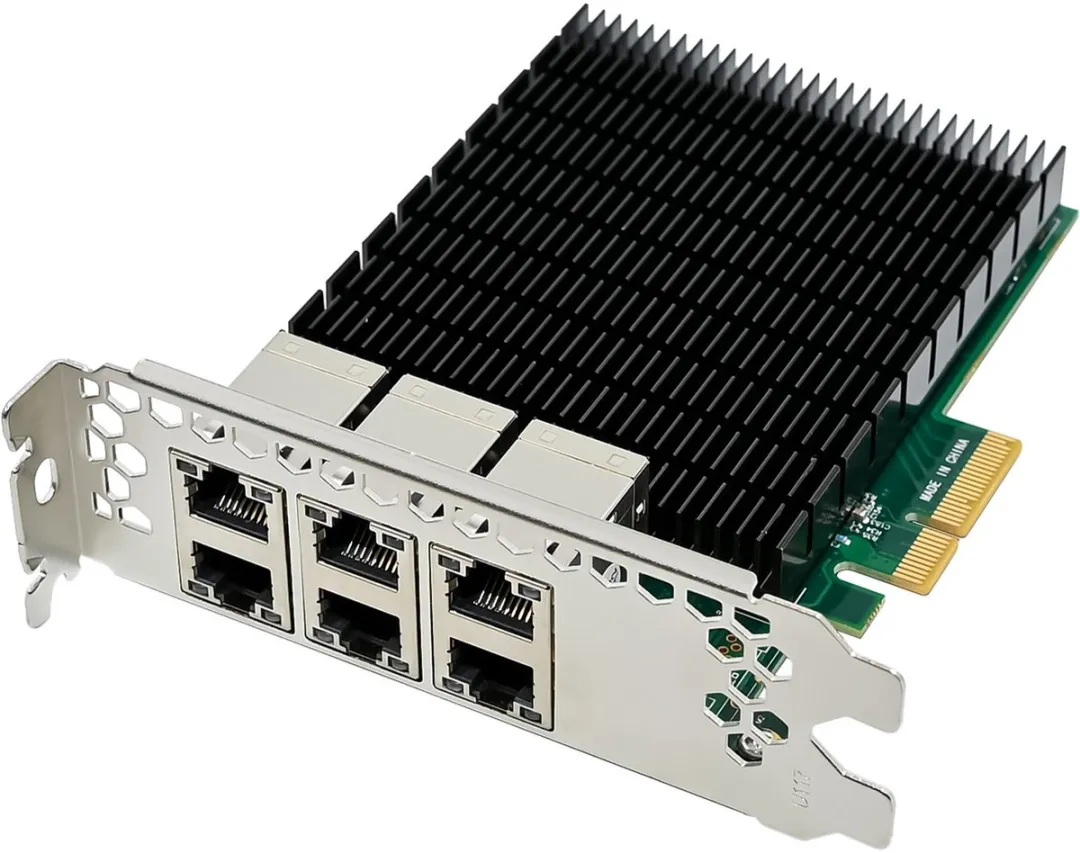 InLine 51127C 6-poorts Gigabit Netwerkkaart - Zwart