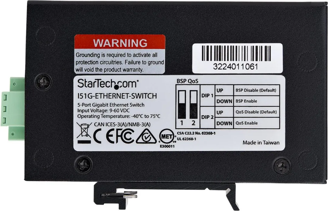 Startech I51G-ETHERNET-SWITCH Industriële Netwerkswitch 5 Poorten