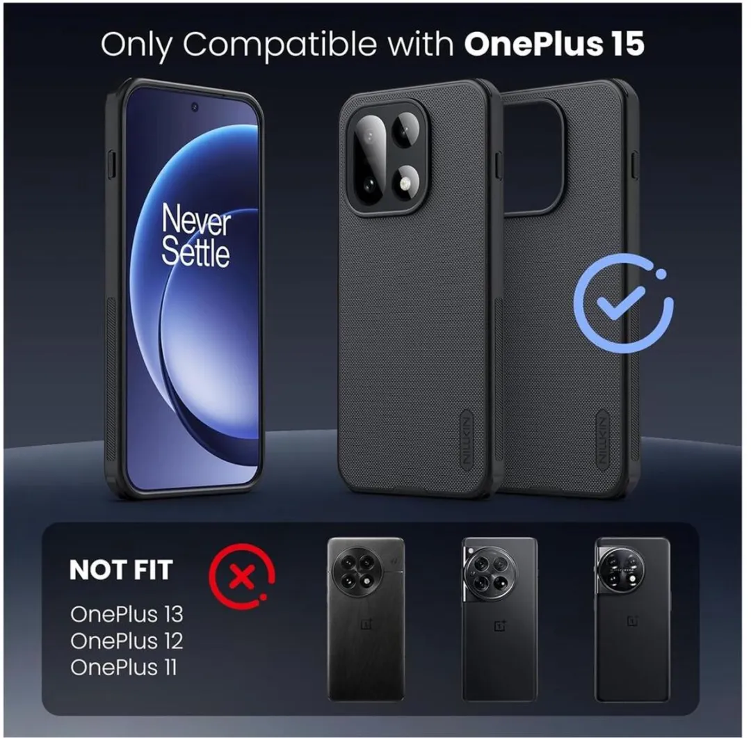 Nillkin Frosted Shield Hoesje OnePlus 15 - MagSafe - Zwart