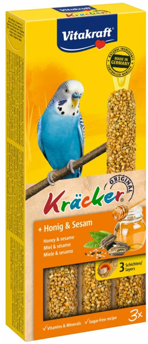 Vitakraft Parkietkracker 2-in-1 Honing - Vogelsnack