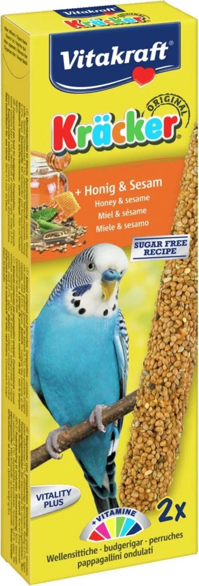 Vitakraft Parkietkracker 2-in-1 Honing - Vogelsnack
