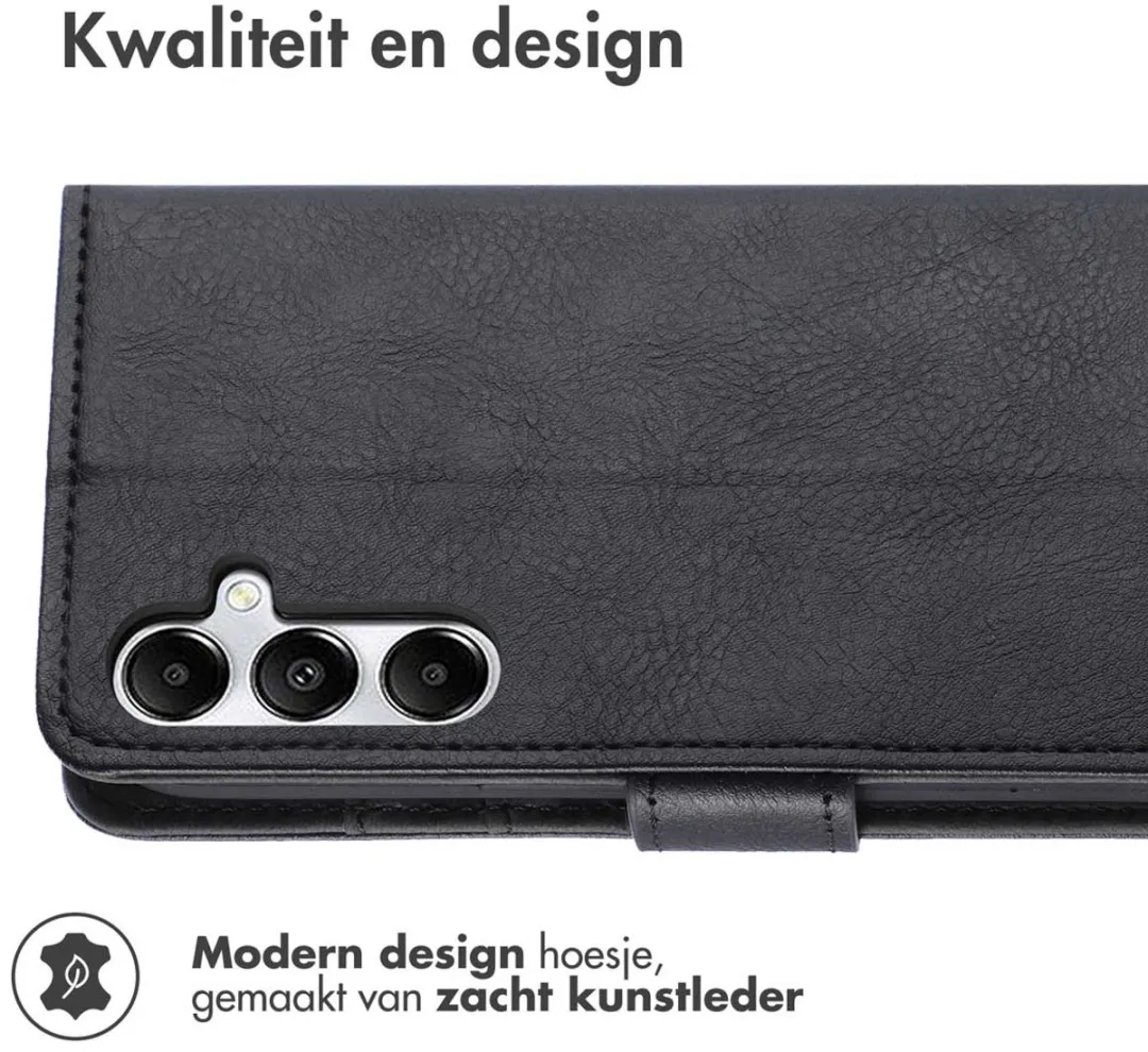 Imoshion Hoesje Samsung Galaxy A35 - 3 Pasjes - Zwart