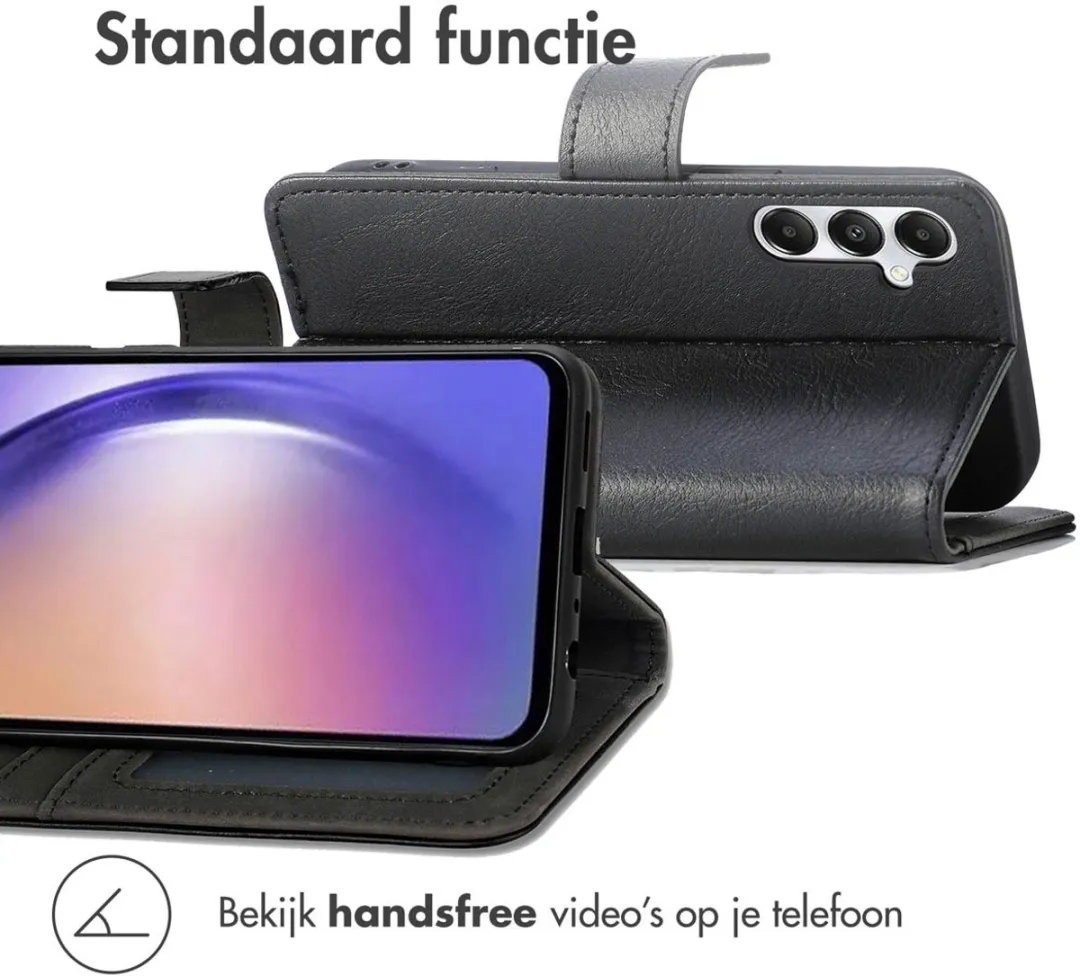 Imoshion Hoesje Samsung Galaxy A35 - 3 Pasjes - Zwart