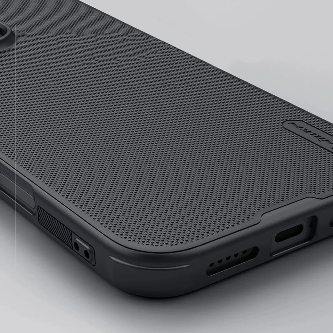 Nillkin Super Frosted Shield Pro iPhone 16 Pro Max Hoesje - Zwart - afbeelding 5 van 6