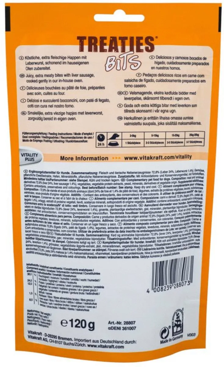 Vitakraft Treaties Bits Leverworst 120g