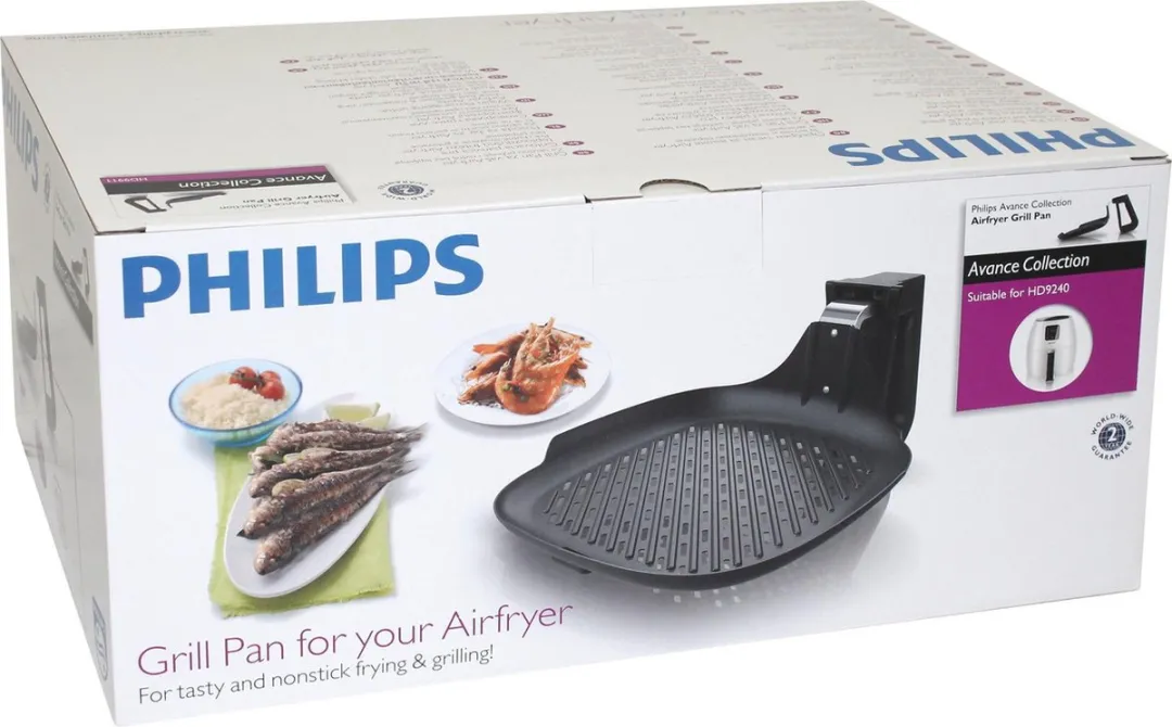 Philips Avance Airfryer Grillpan HD9911/90 - Zwart