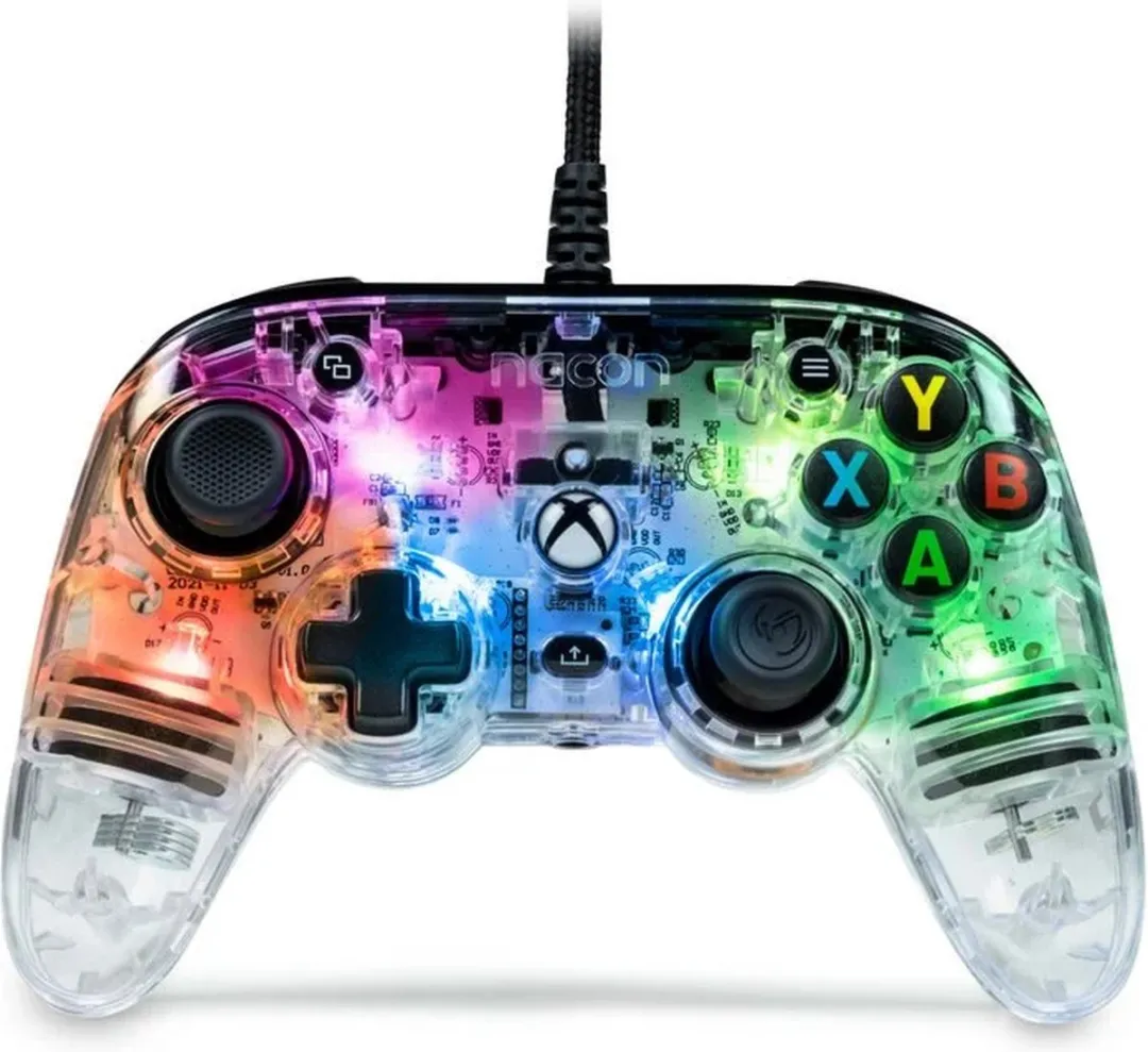 Nacon Pro Compact Controller Xbox Series X|S - Transparant RGB