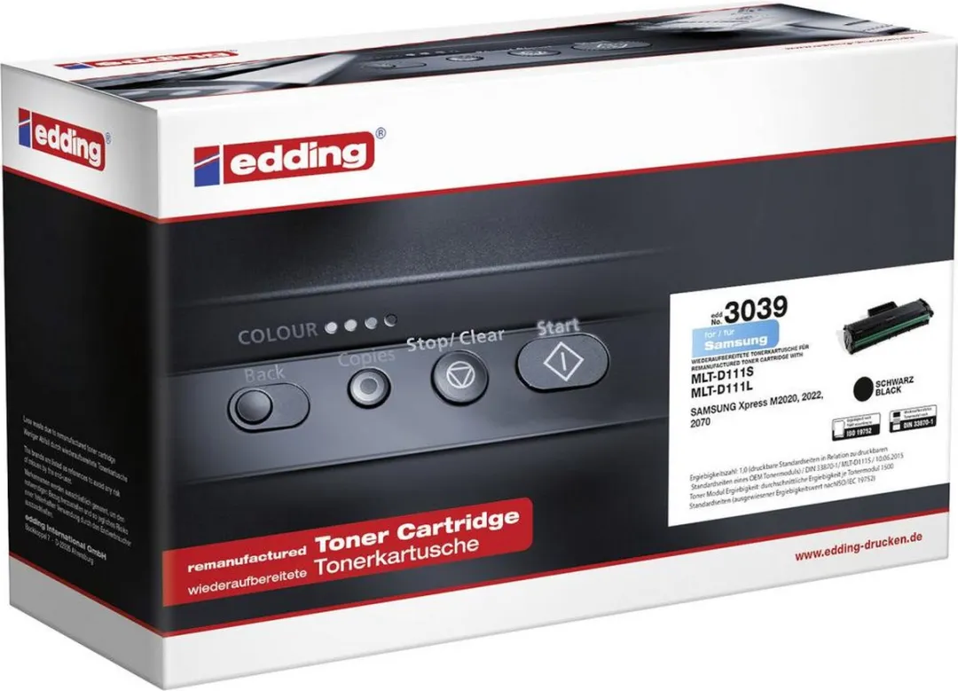 edding 3039 Toner - Zwart - 1500 Pagina's - Samsung MLT-D111S