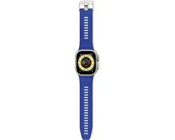Decoded Siliconen Sportband Apple Watch - Galactic Blauw