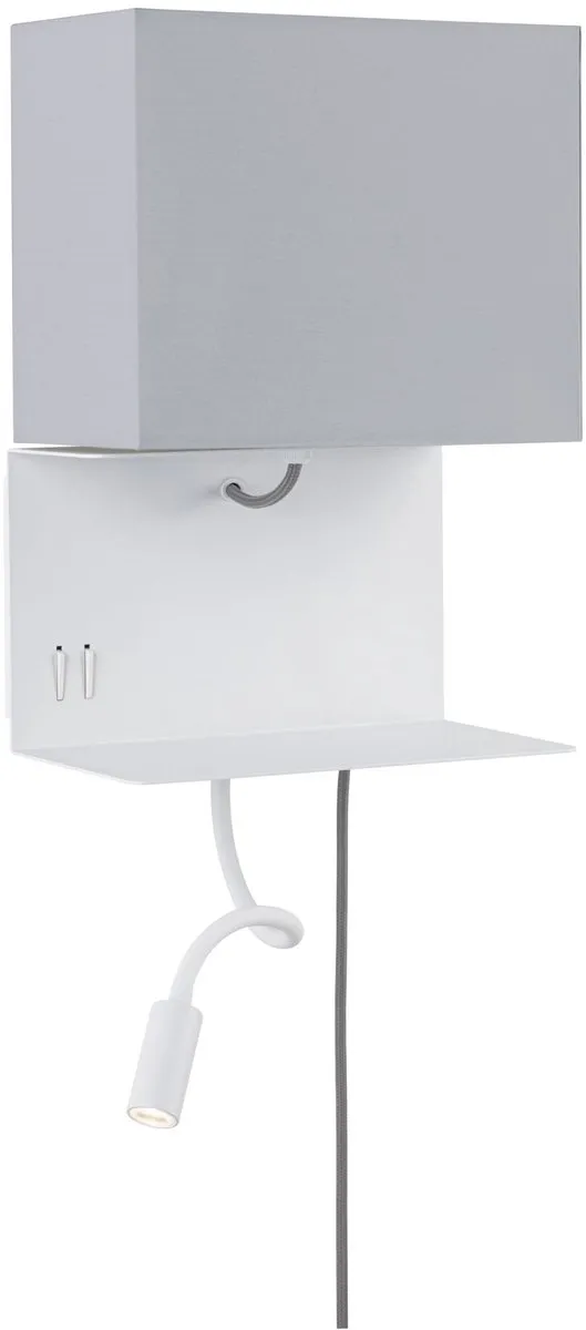 Paulmann Merani Wandlamp E27 3000K 120lm - Grijs/Wit