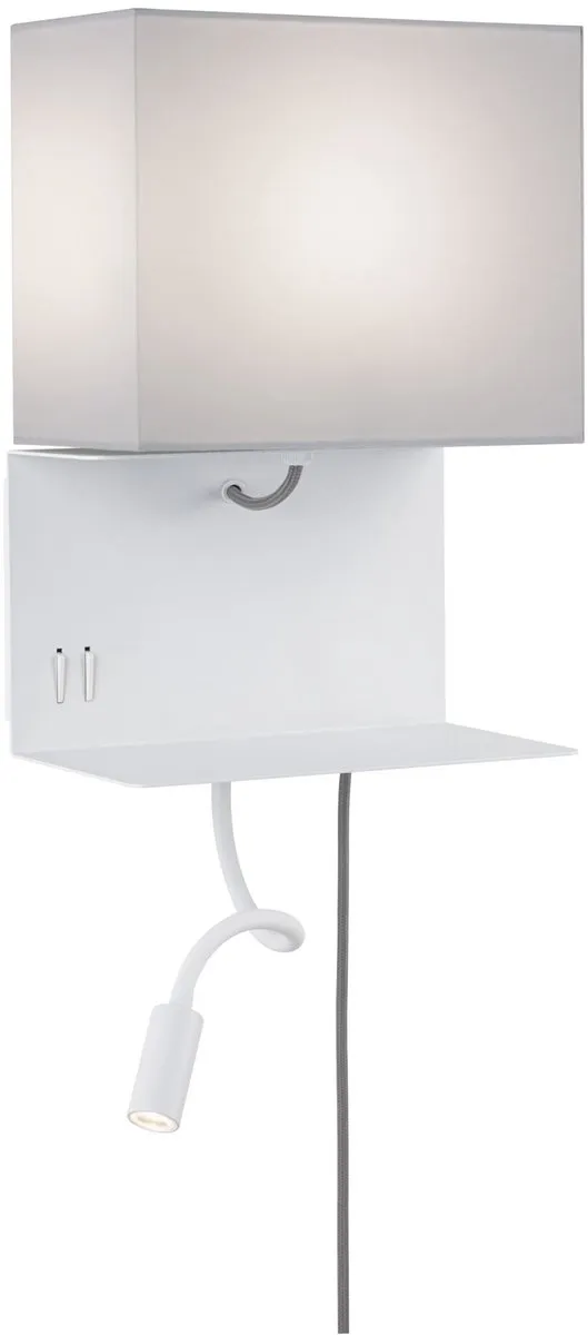 Paulmann Merani Wandlamp E27 3000K 120lm - Grijs/Wit