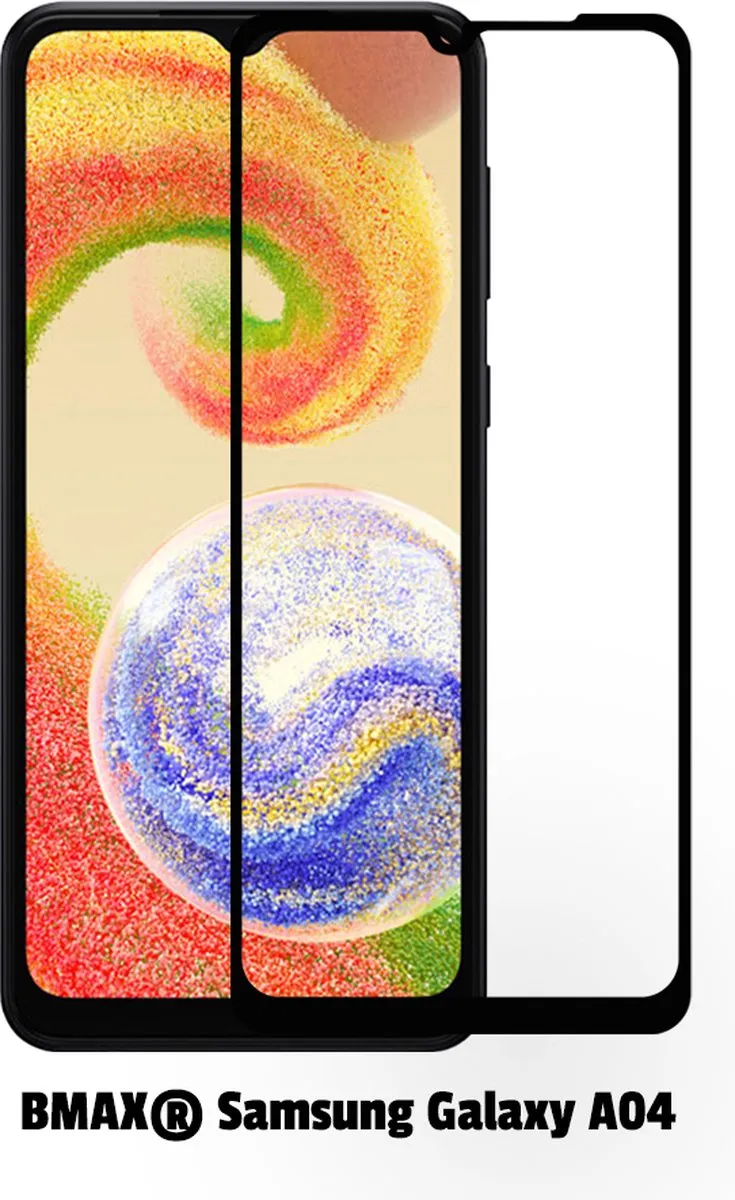 BMAX Samsung Galaxy A04 Screenprotector 2 Stuks - Zwart
