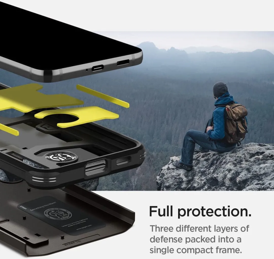 Spigen Tough Armor ACS03992 Hoesje - Samsung Galaxy S22 - Grijs - afbeelding 6 van 6