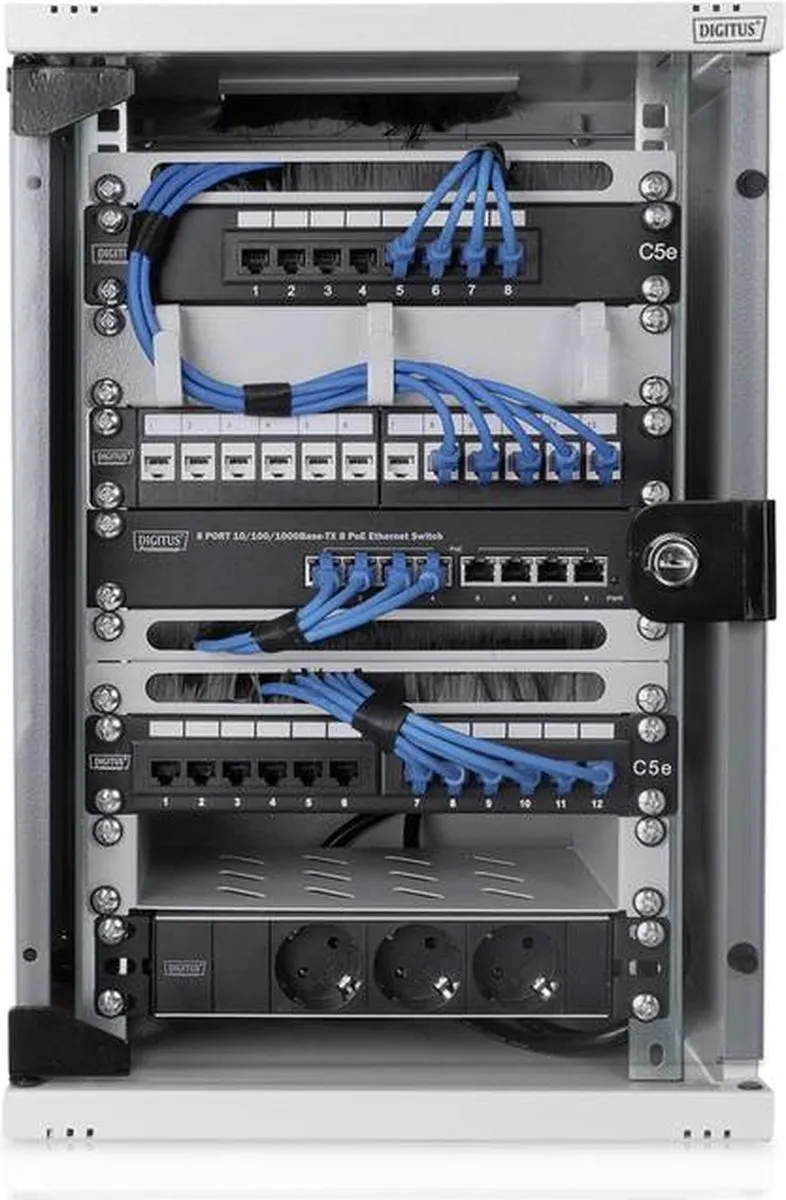 Digitus DN-10-09U Wandkast 9 HE - Grijs-wit