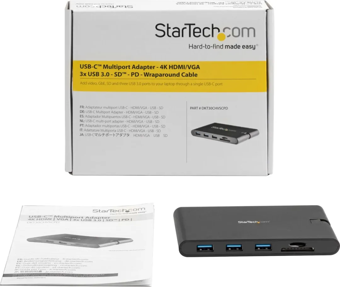 Startech DKT30CHVSCPD USB-C Dockstation - 3x USB, HDMI - Zwart