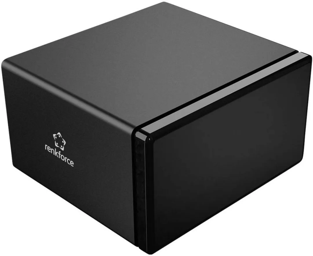 Renkforce RF-6647854 8-Bay 3.5" HDD Behuizing - USB 3.0 - Zwart