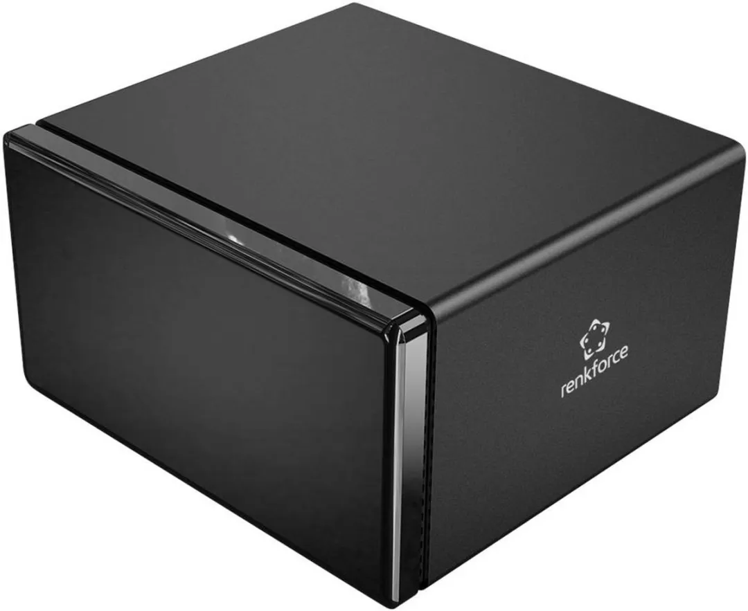 Renkforce RF-6647854 8-Bay 3.5" HDD Behuizing - USB 3.0 - Zwart