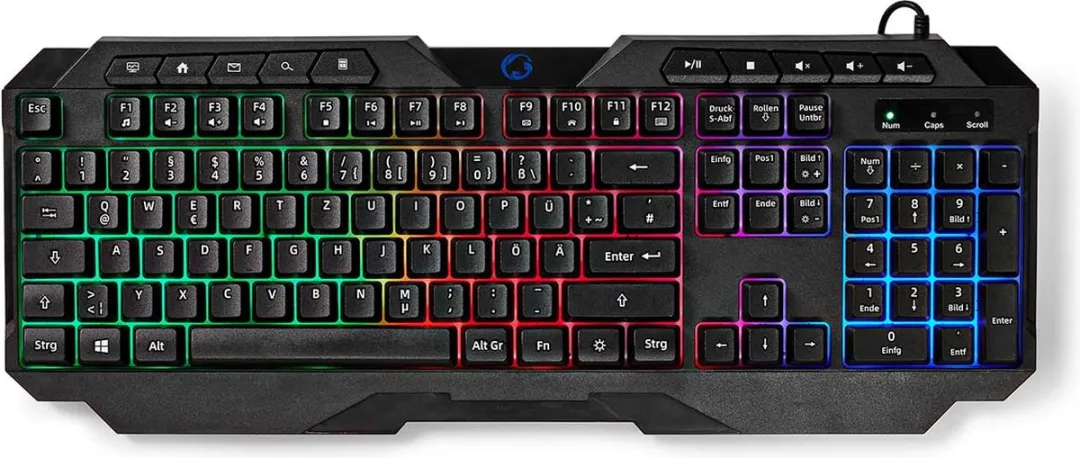 Nedis GKBD110BKDE Gaming Toetsenbord - Bedraad - Zwart