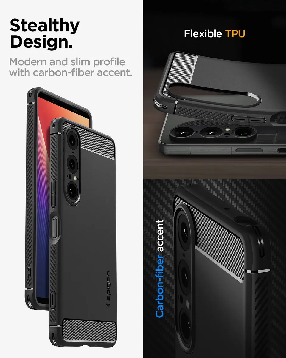 Spigen Rugged Armor Hoesje 8800283306521 - Zwart - afbeelding 6 van 6