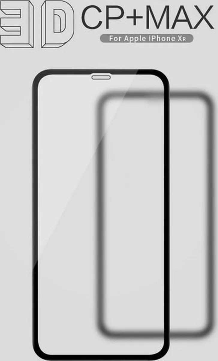 Nillkin FullFace Tempered Glass 3D CP+MAX iPhone XR - Zwart