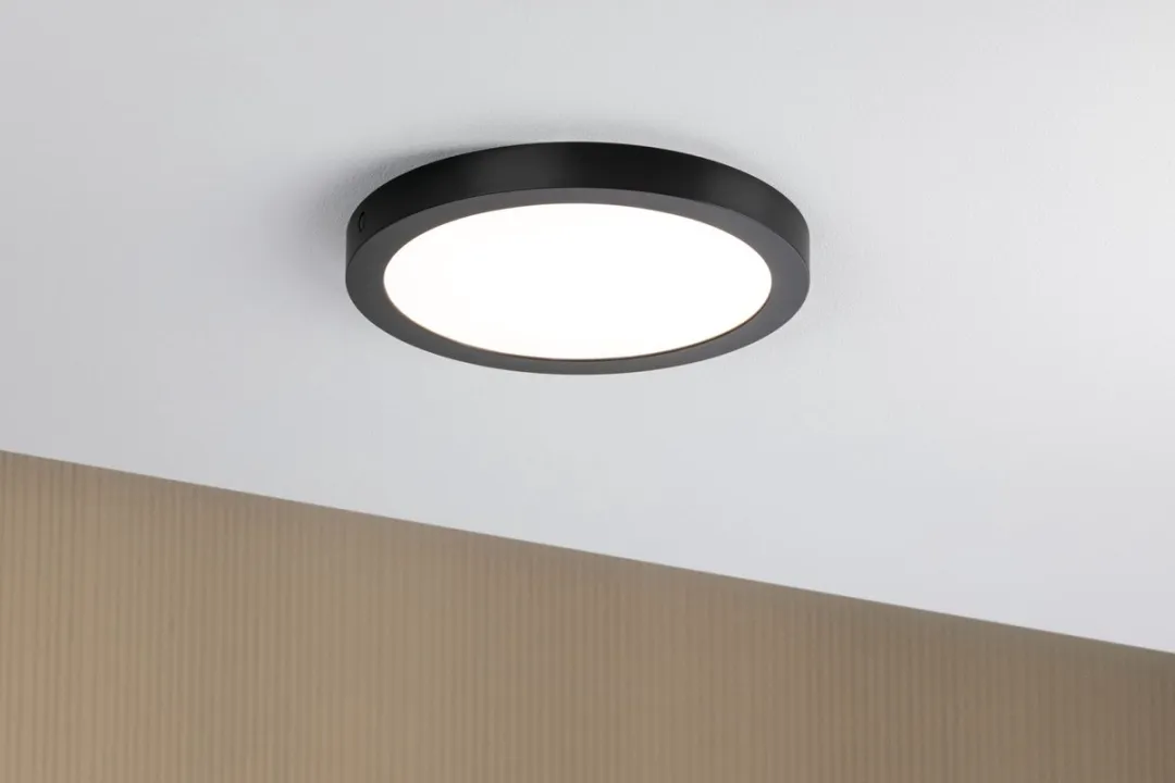 Paulmann LED-paneel Abia rond 300mm - 3x22W 2700K - Zwart mat - afbeelding 6 van 6