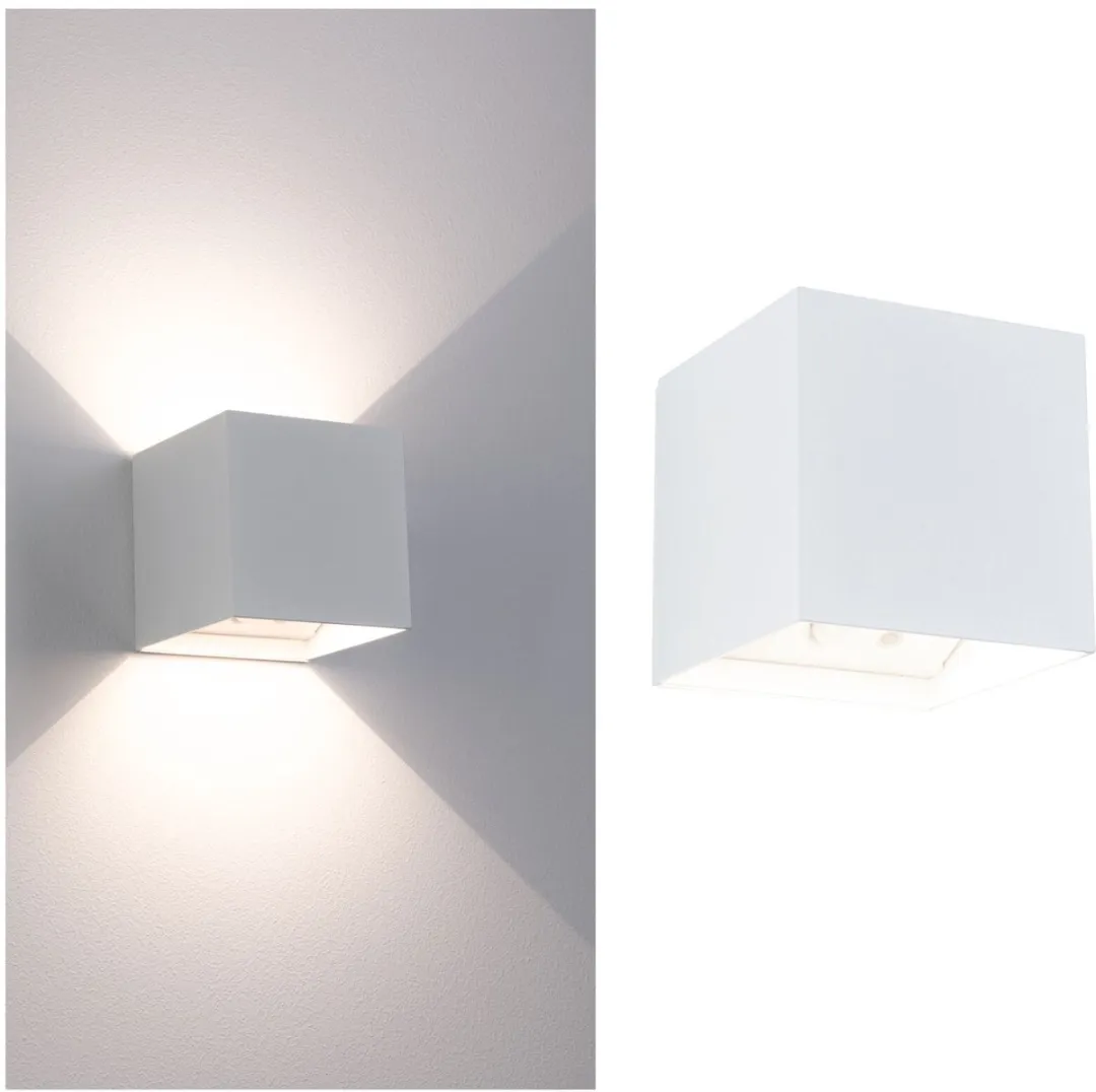 Paulmann Nyara LED Wandlamp 2x1W 3000K - IP44 Wit