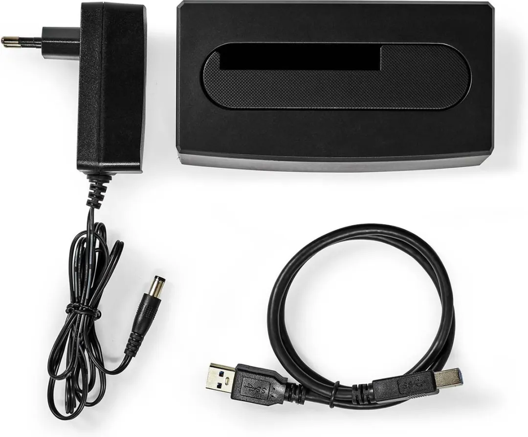 Nedis HDDUSB3210BK Dual-Bay Docking Station - 2.5/3.5" Harde Schijven - Zwart