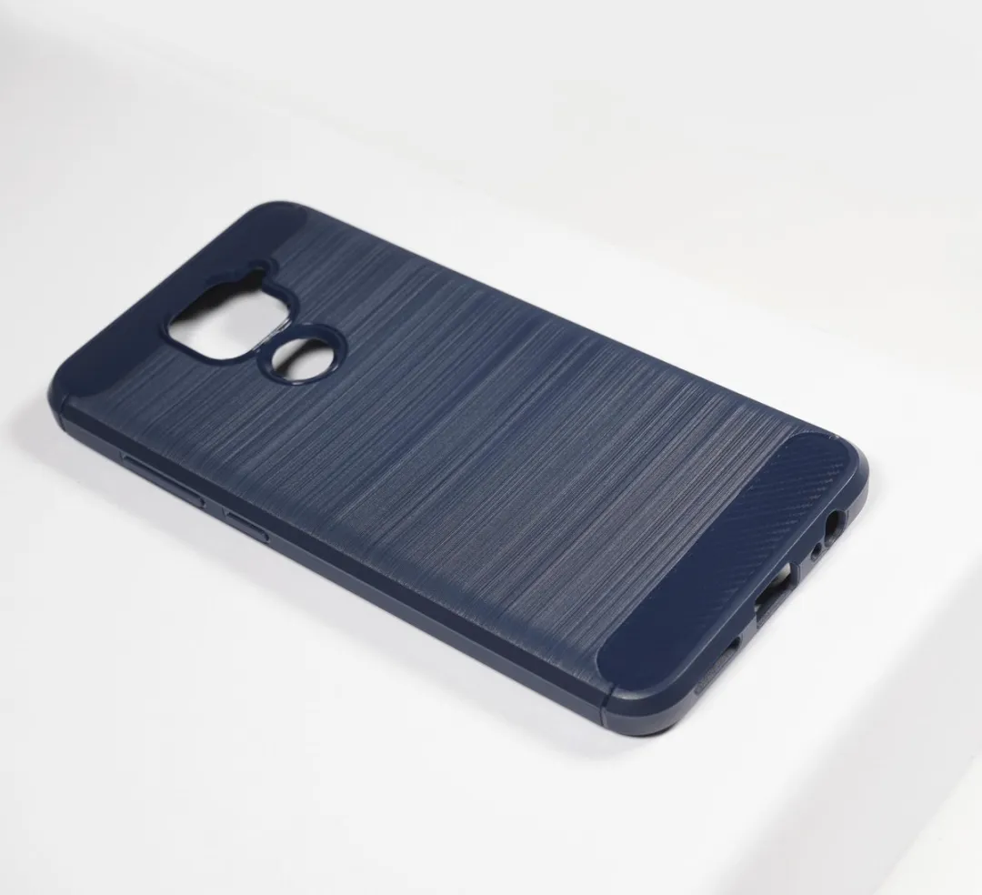 BMAX Carbon Soft Case Xiaomi Redmi Note 9 - Blauw