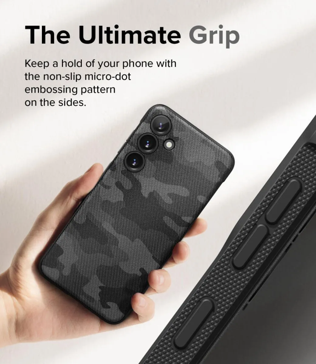 Ringke Onyx Design Hoesje Samsung Galaxy S24 - Camo Zwart