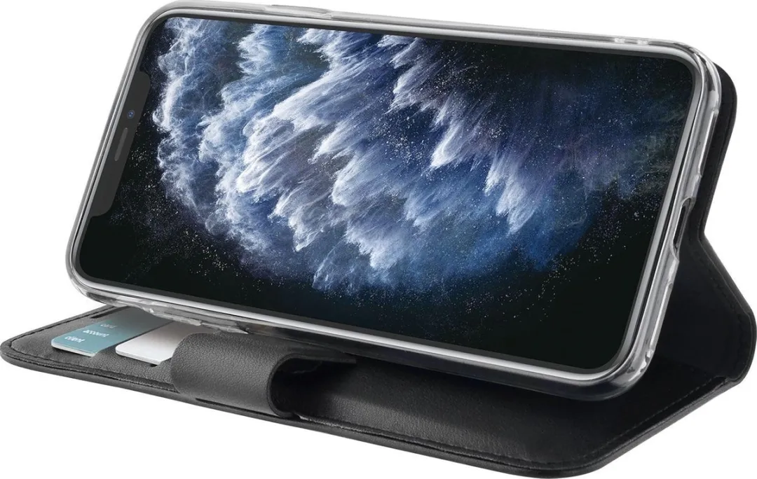 Azuri iPhone 11 Pro Walletcase - 3 Pasjes - Zwart - afbeelding 5 van 6