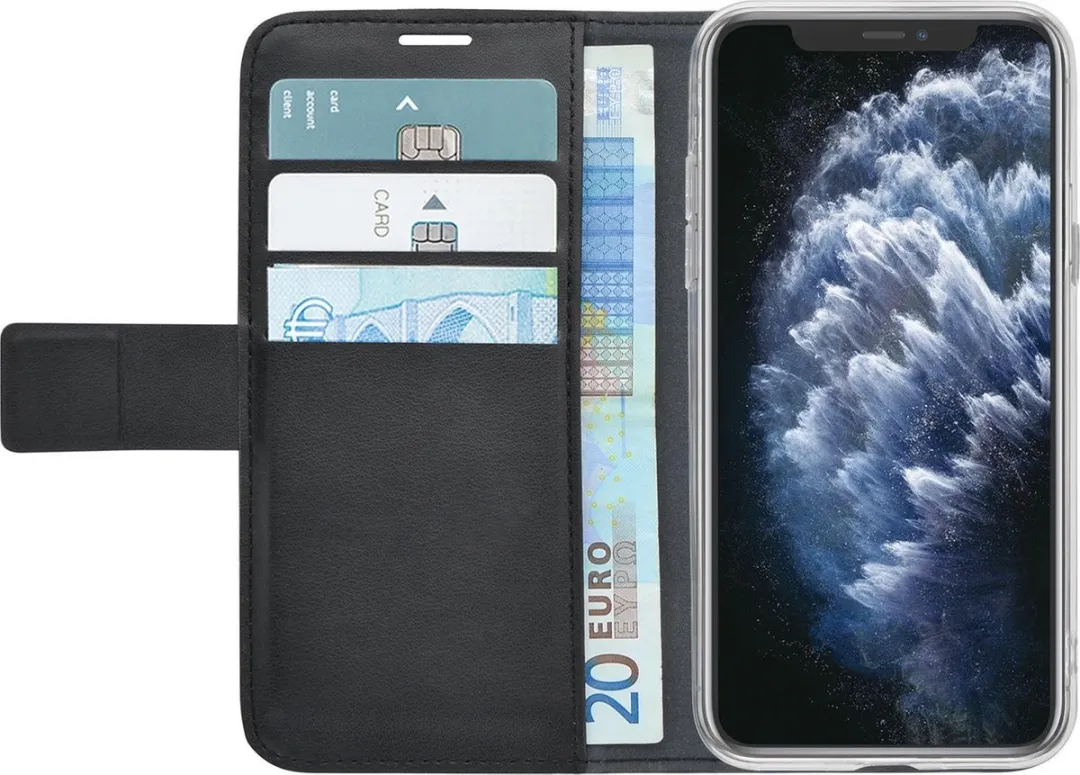 Azuri iPhone 11 Pro Walletcase - 3 Pasjes - Zwart - afbeelding 3 van 6