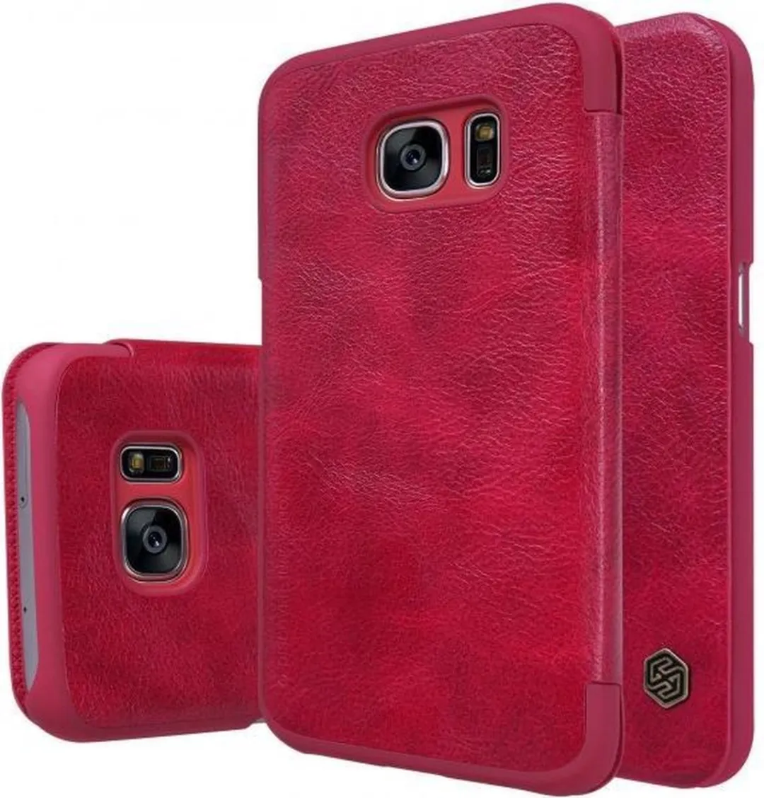 Nillkin Qin Series Hoesje Samsung Galaxy S7 - Rood