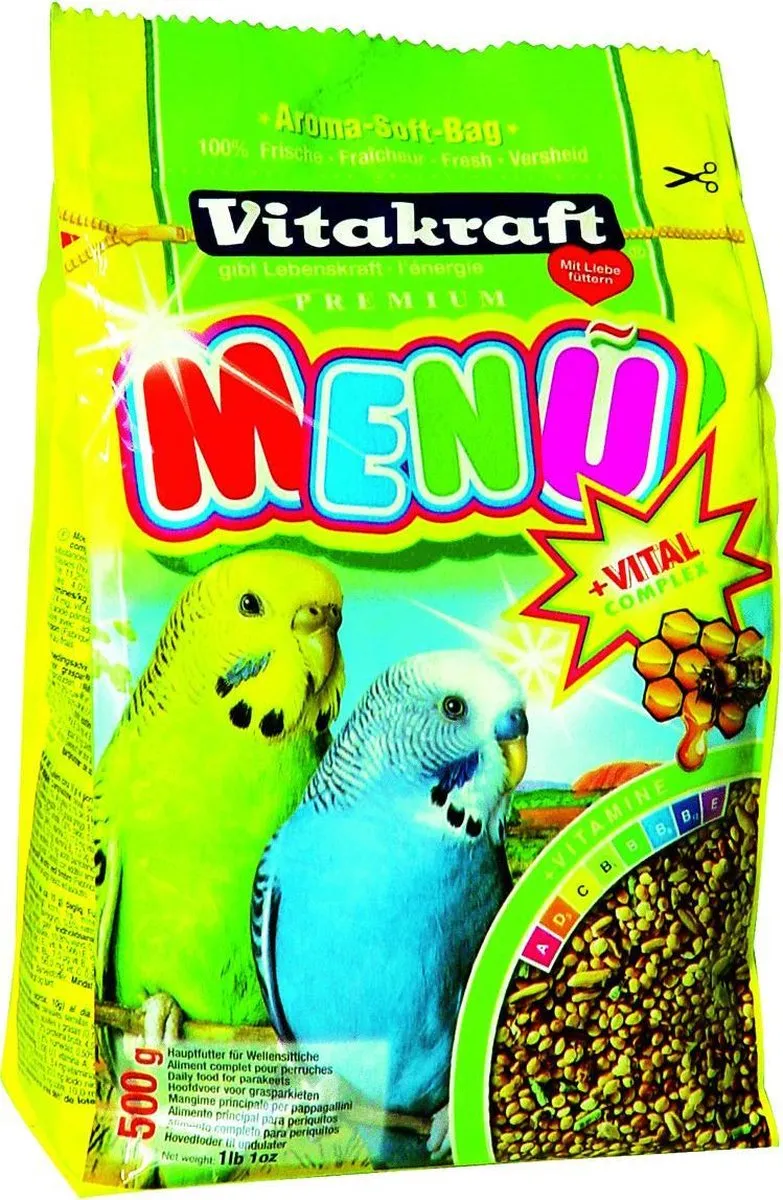 Vitakraft Parkieten Premium Menu 500g