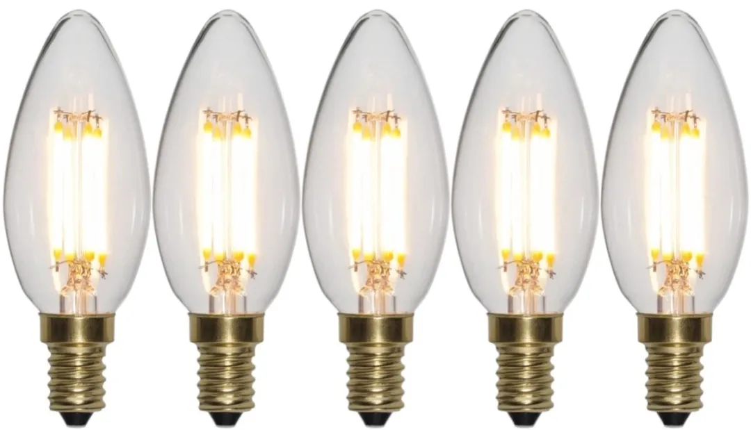Star Trading LED Kaarslamp 4W E14 2100K - 5 Stuks