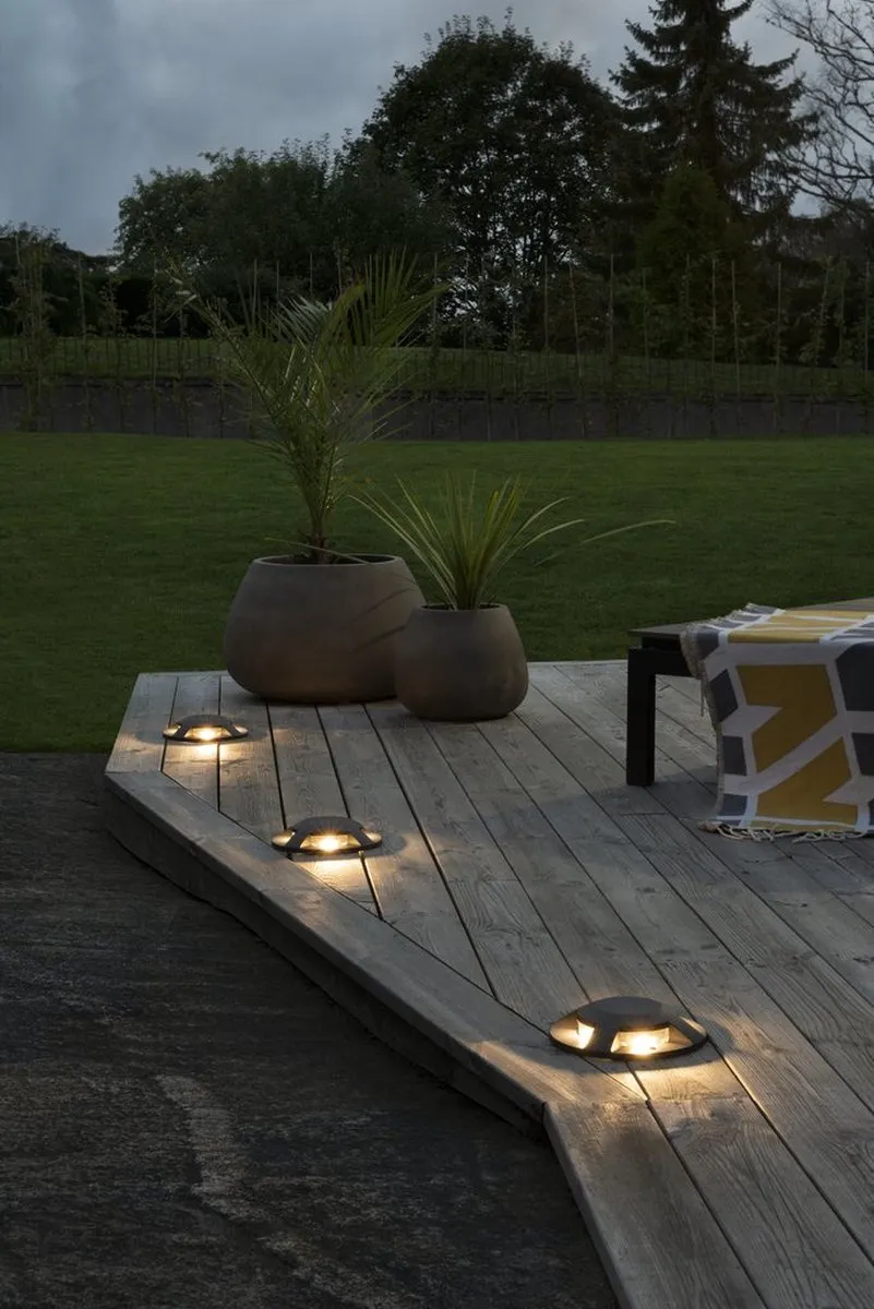 Konstsmide Grondspot 4 LED 3000K IP65 20cm Aluminium - Wit