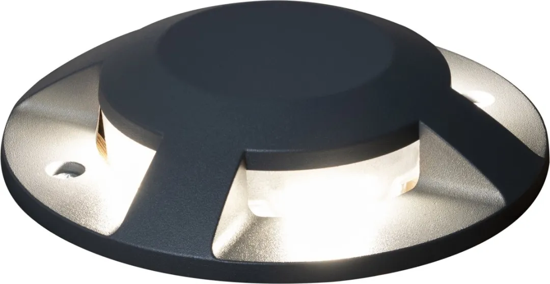 Konstsmide Grondspot 4 LED 3000K IP65 20cm Aluminium